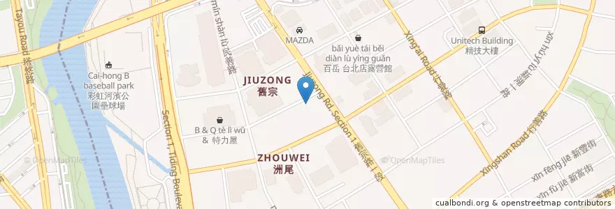 Mapa de ubicacion de 白象泰式料理 en Taiwan, Nuova Taipei, Taipei, Distretto Di Neihu.