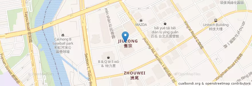 Mapa de ubicacion de 中一排骨 en تایوان, 新北市, تایپه, 內湖區.