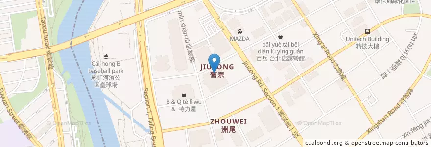 Mapa de ubicacion de 爭鮮迴轉壽司 en Taiwan, Nuova Taipei, Taipei, Distretto Di Neihu.
