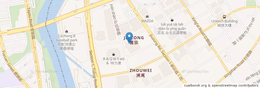 Mapa de ubicacion de 花月嵐拉麵 en Tayvan, 新北市, Taipei, 內湖區.