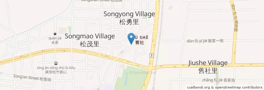 Mapa de ubicacion de Sun with Cheese en Тайвань, Тайчжун, 北屯區.