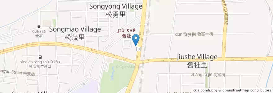 Mapa de ubicacion de 長疆炭燒羊肉爐 en 臺灣, 臺中市, 北屯區.