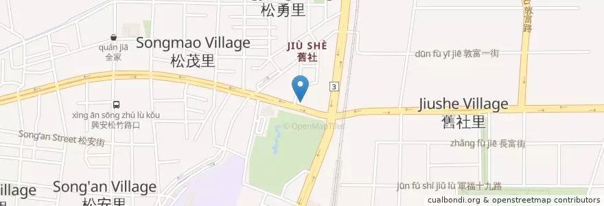 Mapa de ubicacion de 喜臘瑪小吃 en Taiwan, Taichung, 北屯區.