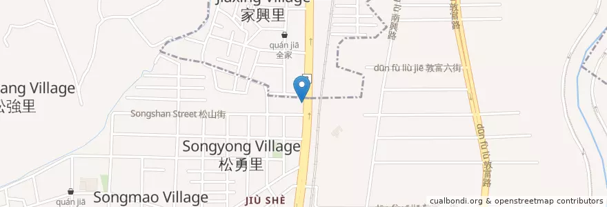 Mapa de ubicacion de 老麵饅頭 曾饅頭老麵本舖 en Taiwan, Taichung, Distretto Di Beitun.