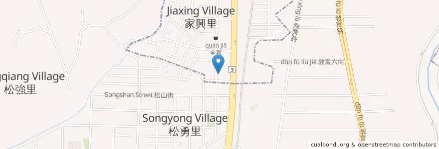Mapa de ubicacion de 龍哥鹽酥雞 en Taiwan, Taichung, Distretto Di Beitun.