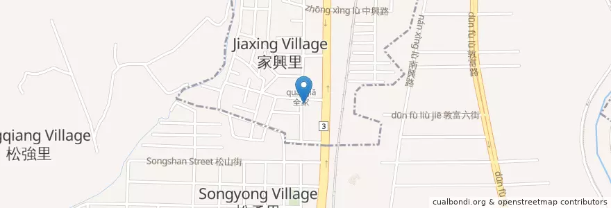 Mapa de ubicacion de 古早味炒麵豬血湯 en Taiwan, Taichung, Distretto Di Beitun.