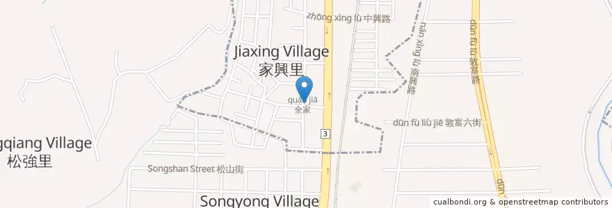 Mapa de ubicacion de 好口味 炸物店 en Taiwan, Taichung, Distretto Di Beitun.