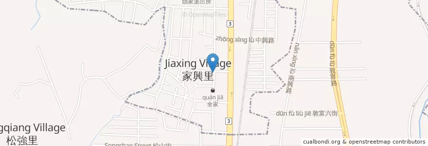 Mapa de ubicacion de 八方雲集 en تایوان, تایچونگ, 北屯區.