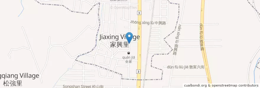 Mapa de ubicacion de 搞什麼鹹酥雞 en Taiwan, Taichung, Distretto Di Beitun.