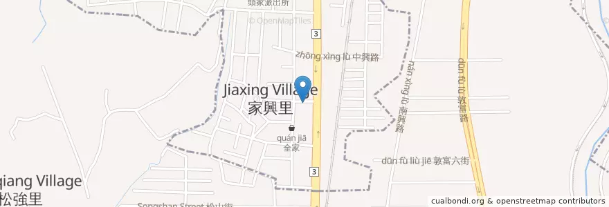 Mapa de ubicacion de 台中來來鵝肉 en Taiwan, Taichung, 北屯區.