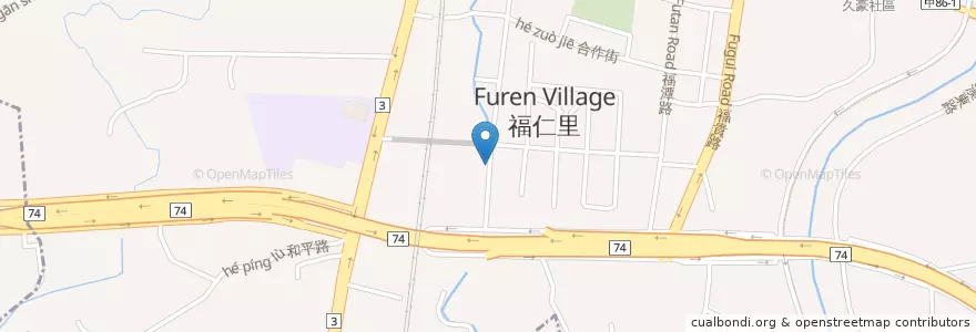 Mapa de ubicacion de 精展火鍋店 en 臺灣, 臺中市, 潭子區.