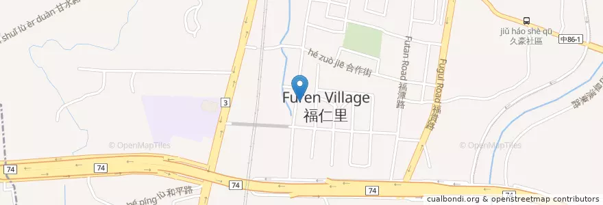 Mapa de ubicacion de 郎港式鮮肉包 en تايوان, تاي شانغ, 潭子區.