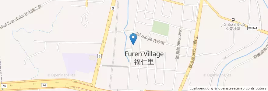 Mapa de ubicacion de 美味佳小吃店 en 臺灣, 臺中市, 潭子區.