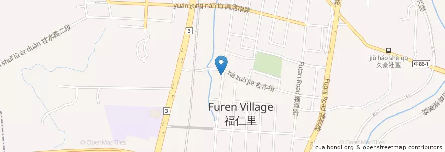 Mapa de ubicacion de 真味現炒小館 en Taiwán, Taichung, 潭子區.