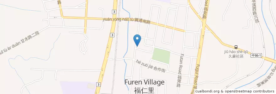 Mapa de ubicacion de 太祖魷魚羹麵 en 臺灣, 臺中市, 潭子區.