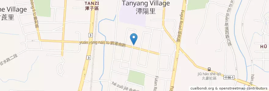 Mapa de ubicacion de Hong Ya Hamburger en 台湾, 台中市, 潭子区.