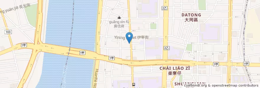Mapa de ubicacion de 大眾素食 en Taiwan, 新北市, Taipei, 大同區.