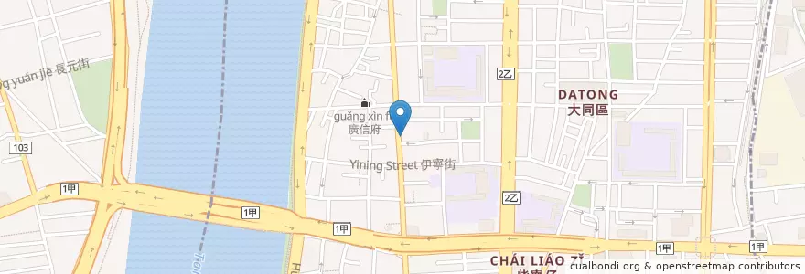Mapa de ubicacion de 寶神涮涮鍋 en Taiwan, Nuova Taipei, Taipei, Distretto Di Datong.