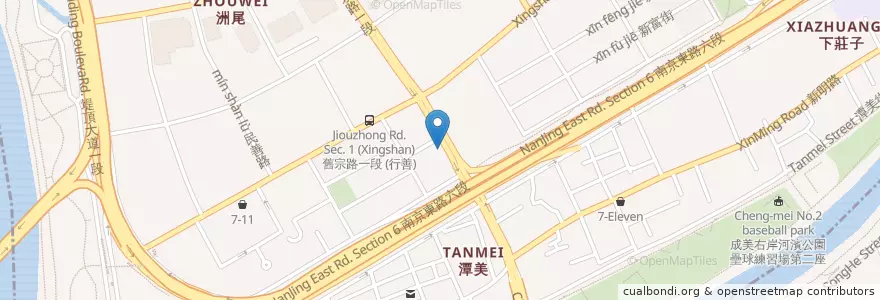 Mapa de ubicacion de 長疆羊肉爐 en 타이완, 신베이 시, 타이베이시, 네이후 구.