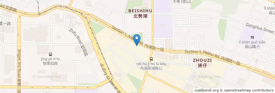 Mapa de ubicacion de 帝一帝王蟹吃到飽 en Taiwán, Nuevo Taipéi, Taipéi, 內湖區.