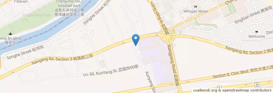 Mapa de ubicacion de 日日香美食屋 en Tayvan, 新北市, Taipei, 南港區.