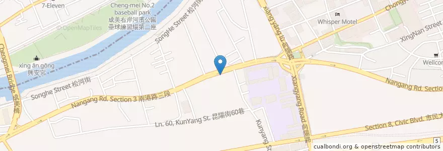 Mapa de ubicacion de 文吉池上便當 en Taiwan, Neu-Taipeh, Taipeh, Nangang.