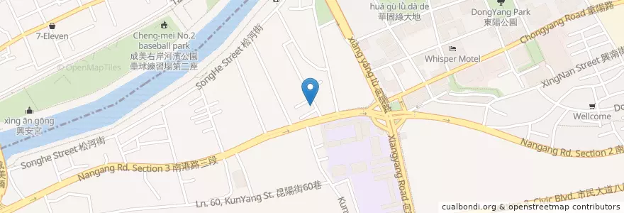 Mapa de ubicacion de 京板元氣咖哩 en Taïwan, Nouveau Taipei, Taipei, District De Nangang.