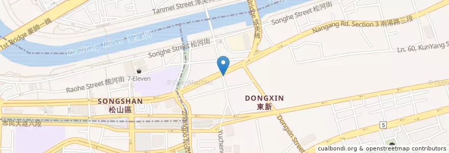 Mapa de ubicacion de 阿水豆漿店 en تايوان, تايبيه الجديدة, تايبيه, 南港區.