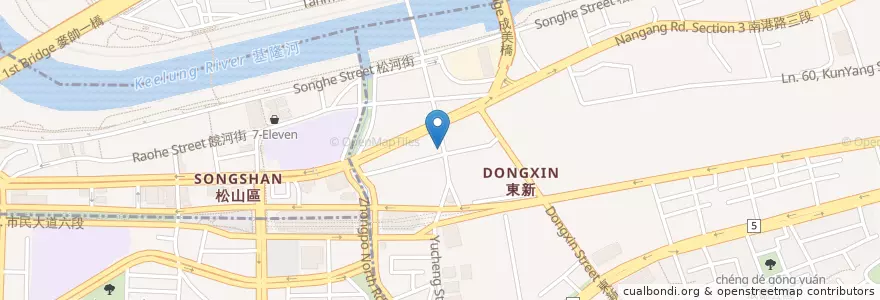 Mapa de ubicacion de 徐大娘私房菜 en 臺灣, 新北市, 臺北市, 南港區.