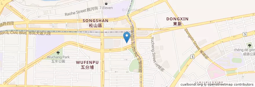 Mapa de ubicacion de 茶壺蝦海鮮碳烤 en 타이완, 신베이 시, 타이베이시, 신이 구.