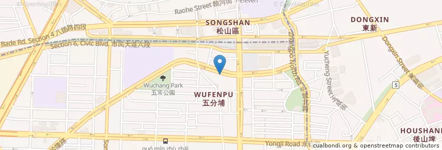 Mapa de ubicacion de 紅面薑母鴨 en تايوان, تايبيه الجديدة, تايبيه, 信義區.