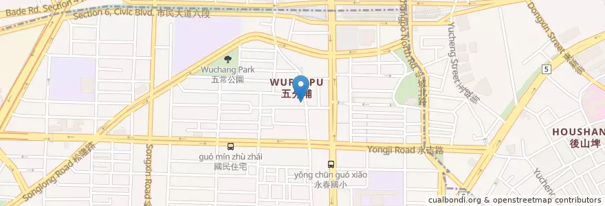 Mapa de ubicacion de 雅加達早餐店 en تايوان, تايبيه الجديدة, تايبيه, 信義區.