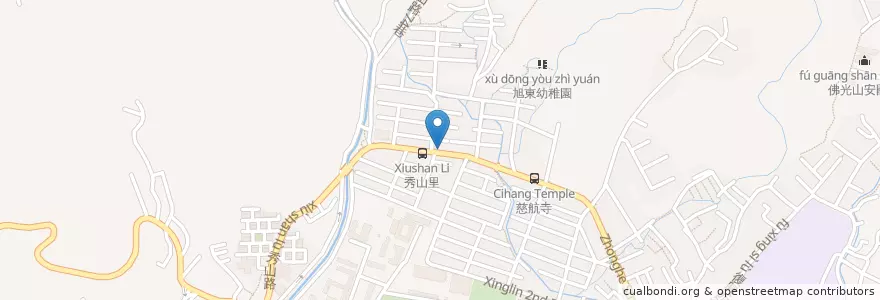 Mapa de ubicacion de 發記麻辣火鍋 en Taiwán, Nuevo Taipéi, Taipéi, 北投區.
