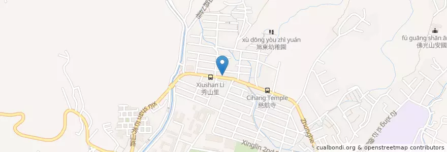 Mapa de ubicacion de 美珠傳統小吃 en Tayvan, 新北市, Taipei, 北投區.