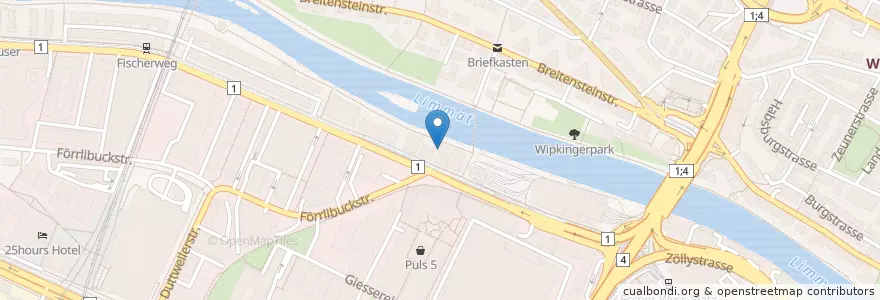 Mapa de ubicacion de Shinson Hapkido Kampfkunstschule Zürich en Suíça, Zurique, Bezirk Zürich, Zürich.