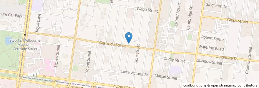Mapa de ubicacion de The Rickshaw en Avustralya, Victoria, City Of Yarra.