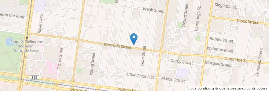 Mapa de ubicacion de Añada en Australië, Victoria, City Of Yarra.