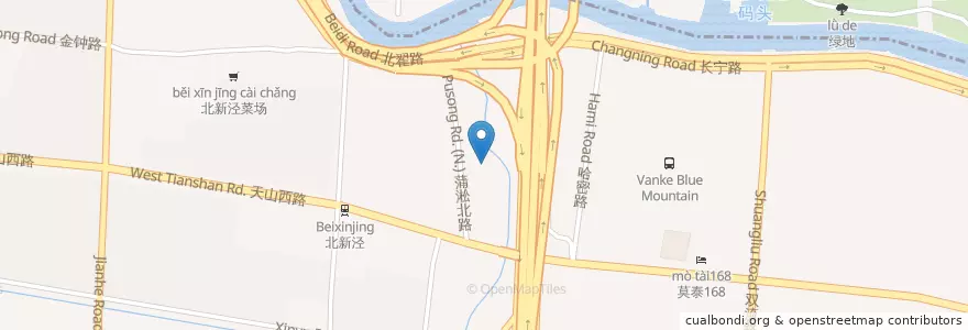 Mapa de ubicacion de 爱儿国际英语 en China, Shanghái, Changning.