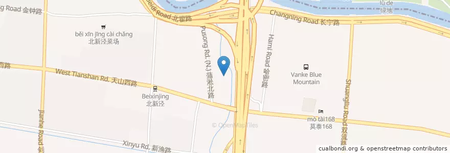 Mapa de ubicacion de 徐大厨工作室 en China, Shanghái, Changning.