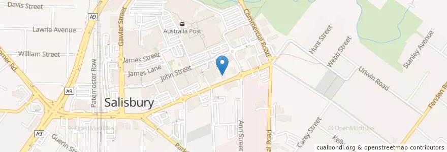Mapa de ubicacion de Twelve 25 Youth Centre en 澳大利亚, 南澳大利亚州, Adelaide, City Of Salisbury.