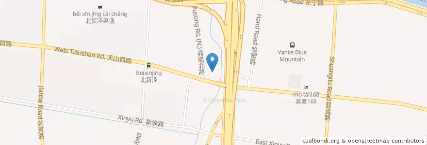 Mapa de ubicacion de OTTO2艺术美学 en China, Shanghái, Changning.
