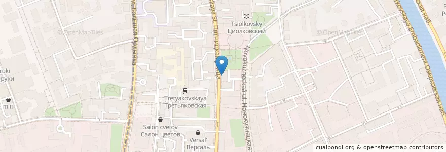 Mapa de ubicacion de Hachiko en Russia, Distretto Federale Centrale, Москва, Центральный Административный Округ, Район Замоскворечье.