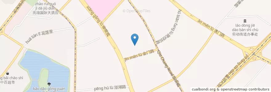 Mapa de ubicacion de 武汉市第六医院 en 中国, 湖北省, 武汉市, 江岸区, 西马街道.