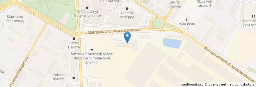 Mapa de ubicacion de Porta Rossa en Rusia, Distrito Federal Central, Óblast De Moscú, Городской Округ Подольск.