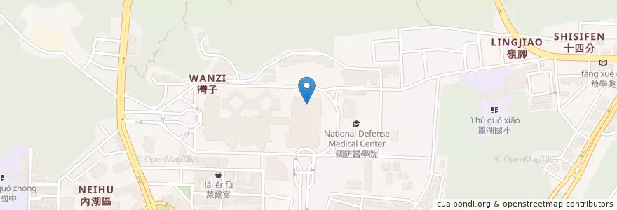 Mapa de ubicacion de 中庭小吃部 en Taiwan, New Taipei, Taipei, Neihu District.