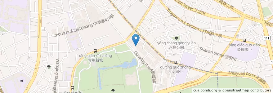 Mapa de ubicacion de 阿信大餛飩 en Taiwán, Nuevo Taipéi, Taipéi, 萬華區.