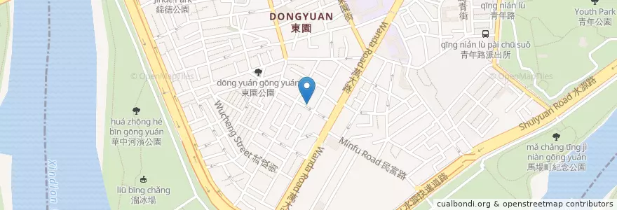 Mapa de ubicacion de F.f Teppanyaki en تایوان, 新北市, تایپه, 萬華區.