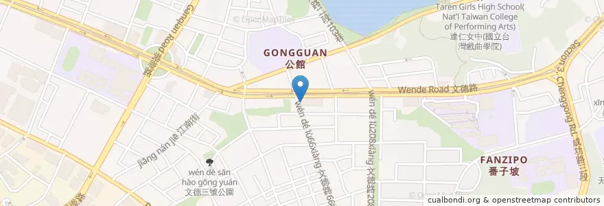 Mapa de ubicacion de 阿桃紅豆餅 en 臺灣, 新北市, 臺北市, 內湖區.