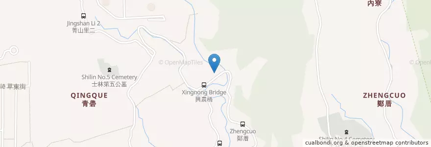 Mapa de ubicacion de 運鈍根湯 en 臺灣, 新北市, 臺北市, 士林區.