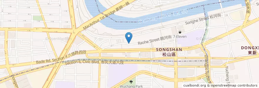 Mapa de ubicacion de 日本丸 en 臺灣, 新北市, 臺北市, 松山區.